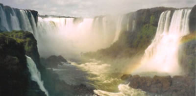 Brasile - Argentina - cascate di Iguazu' - arcobaleno